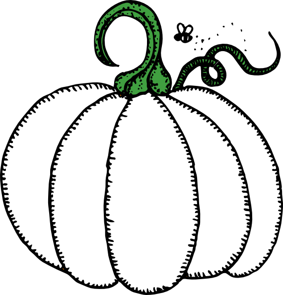 Pumpkin Art Png (570x594), Png Download