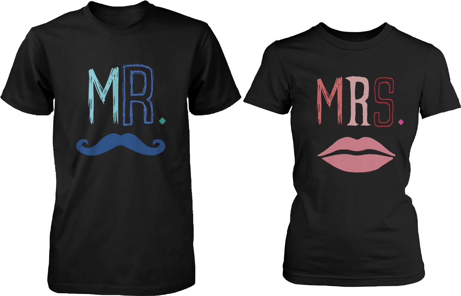 Blue Mustache & Mrs (1550x1000), Png Download