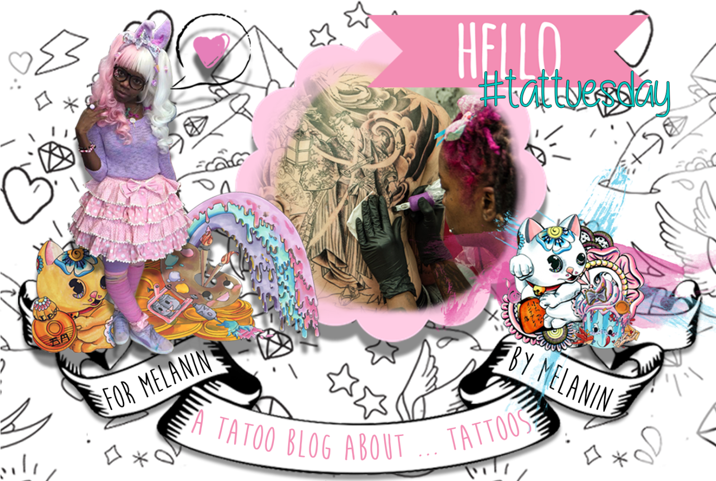 My Atelier, Little Inkplay Shop, Is A Private Tattoo (1400x970), Png Download