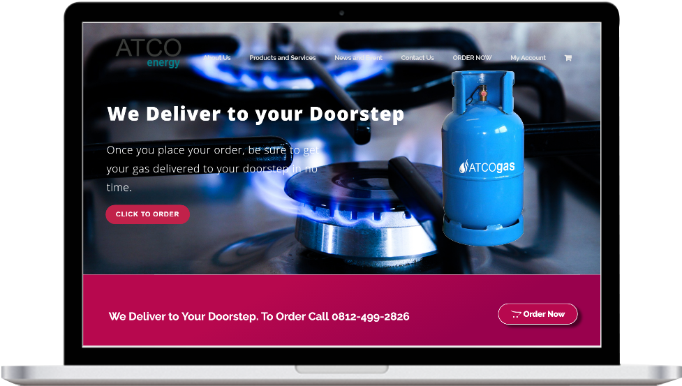 Corporate Website Design For Atco Energy Nigeria (1007x596), Png Download