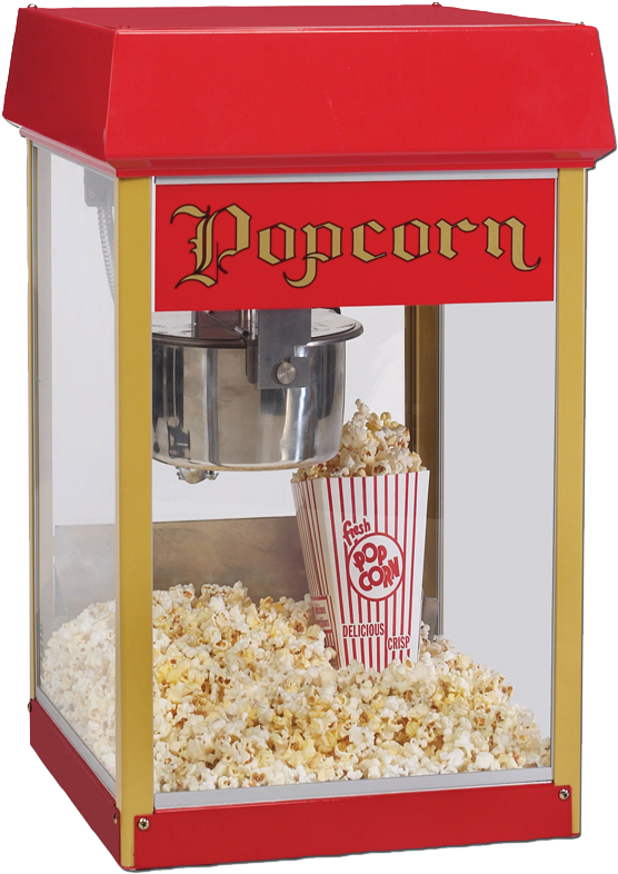 Popcorn Machine (559x805), Png Download
