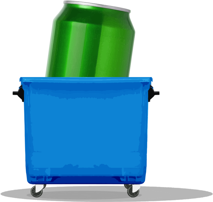 Le Conteneur Bleu N'est Pas Une Poubelle (1000x950), Png Download
