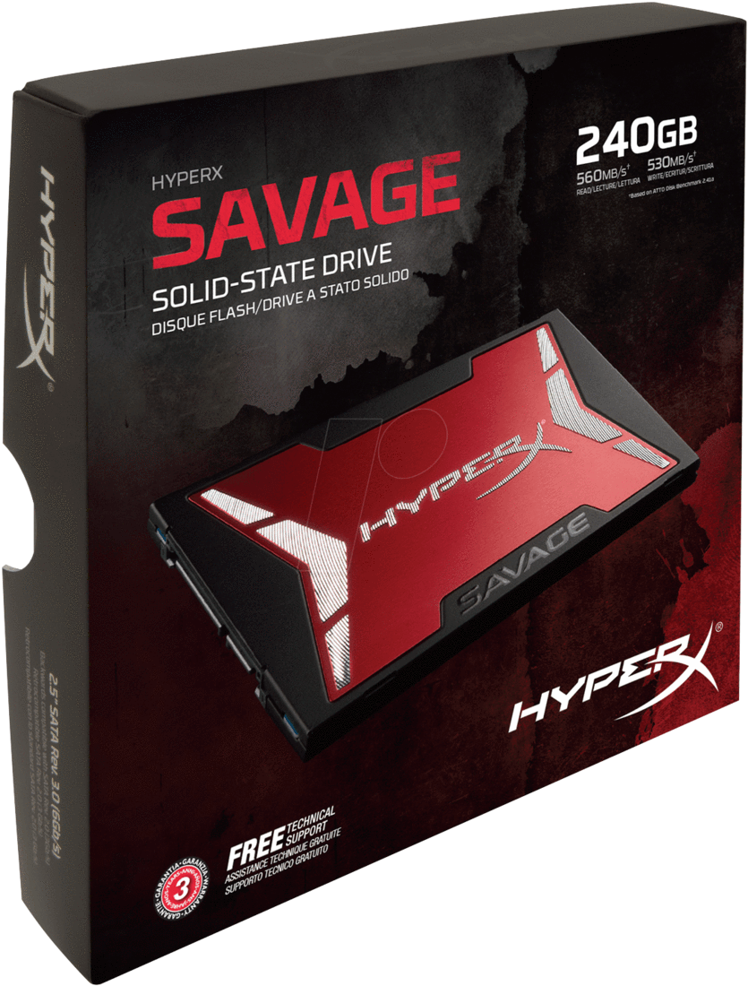 Hyperx Savage Ssd Phison Ps3110-s10 (850x1111), Png Download