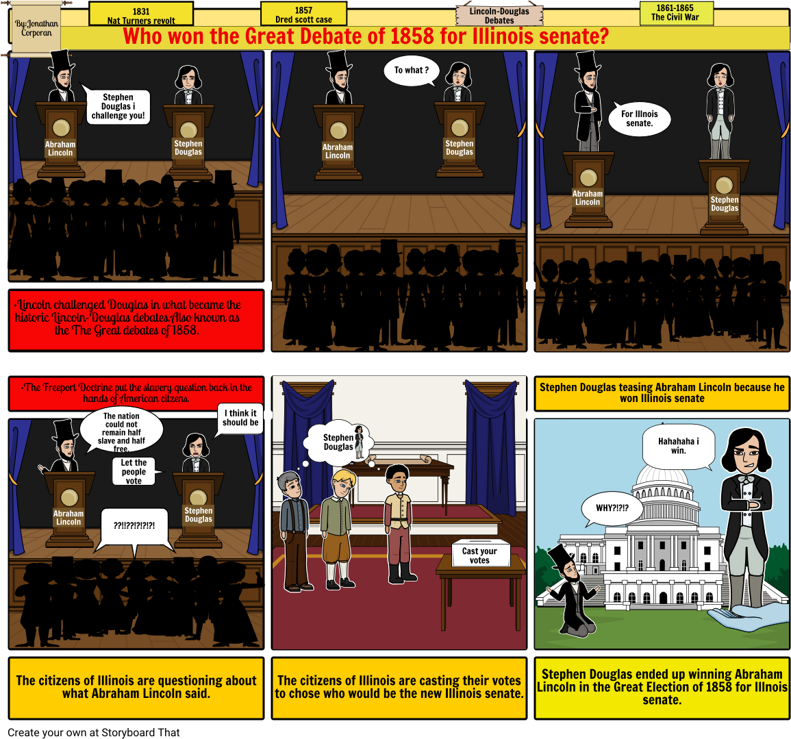 Download Lincoln Douglas Debate - Full Size PNG Image - PNGkit