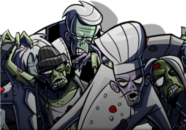 Zombie Clipart Zombie Horde (640x480), Png Download