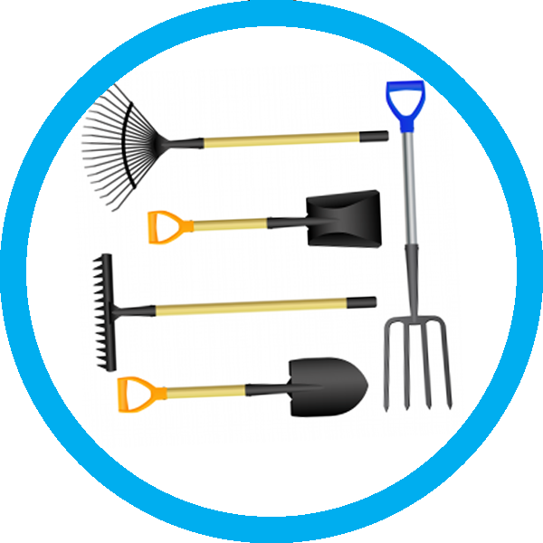 Tools Mulch Works Recycling (600x600), Png Download
