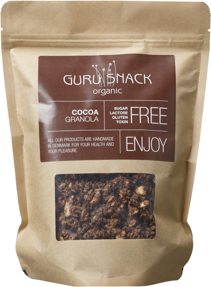 Guru Snack Organic Cocoa (1000x1500), Png Download