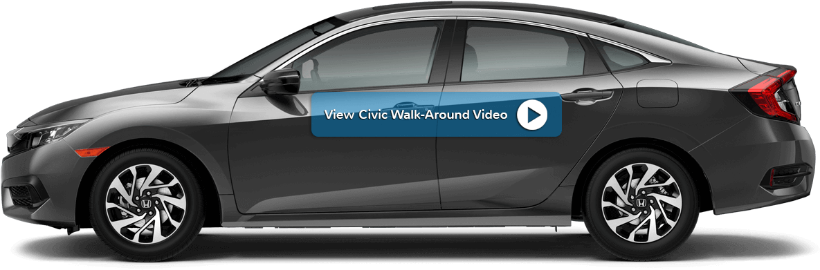 2018 Honda Civic Sedan Side Profile (1800x500), Png Download