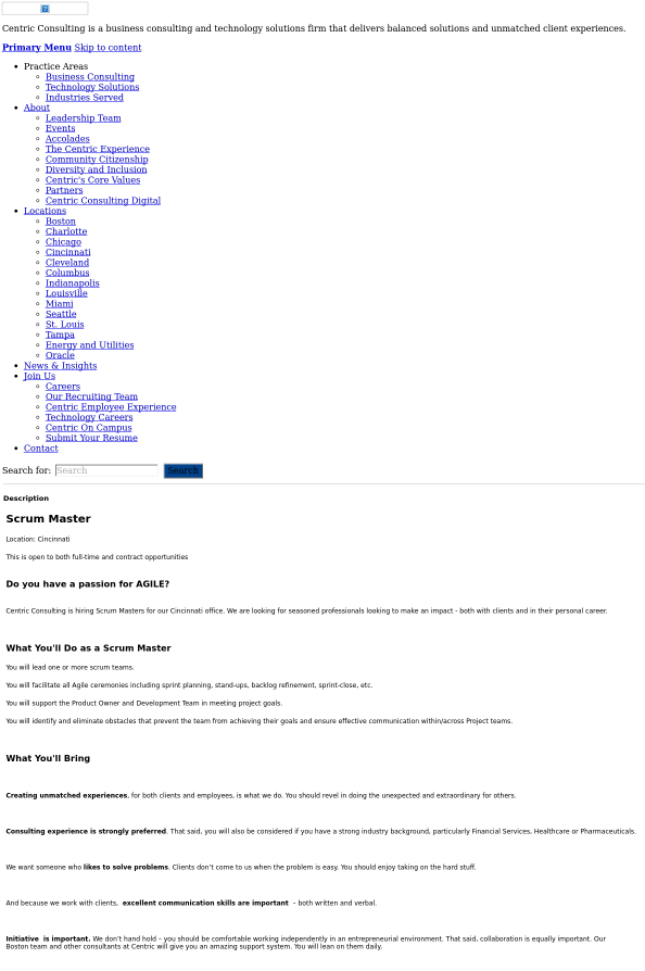 Centric Consulting (600x900), Png Download