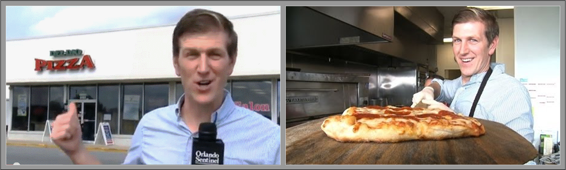 Del-dio Heart Shaped Pizza By Jon Busdeker, Orlando (1935x584), Png Download