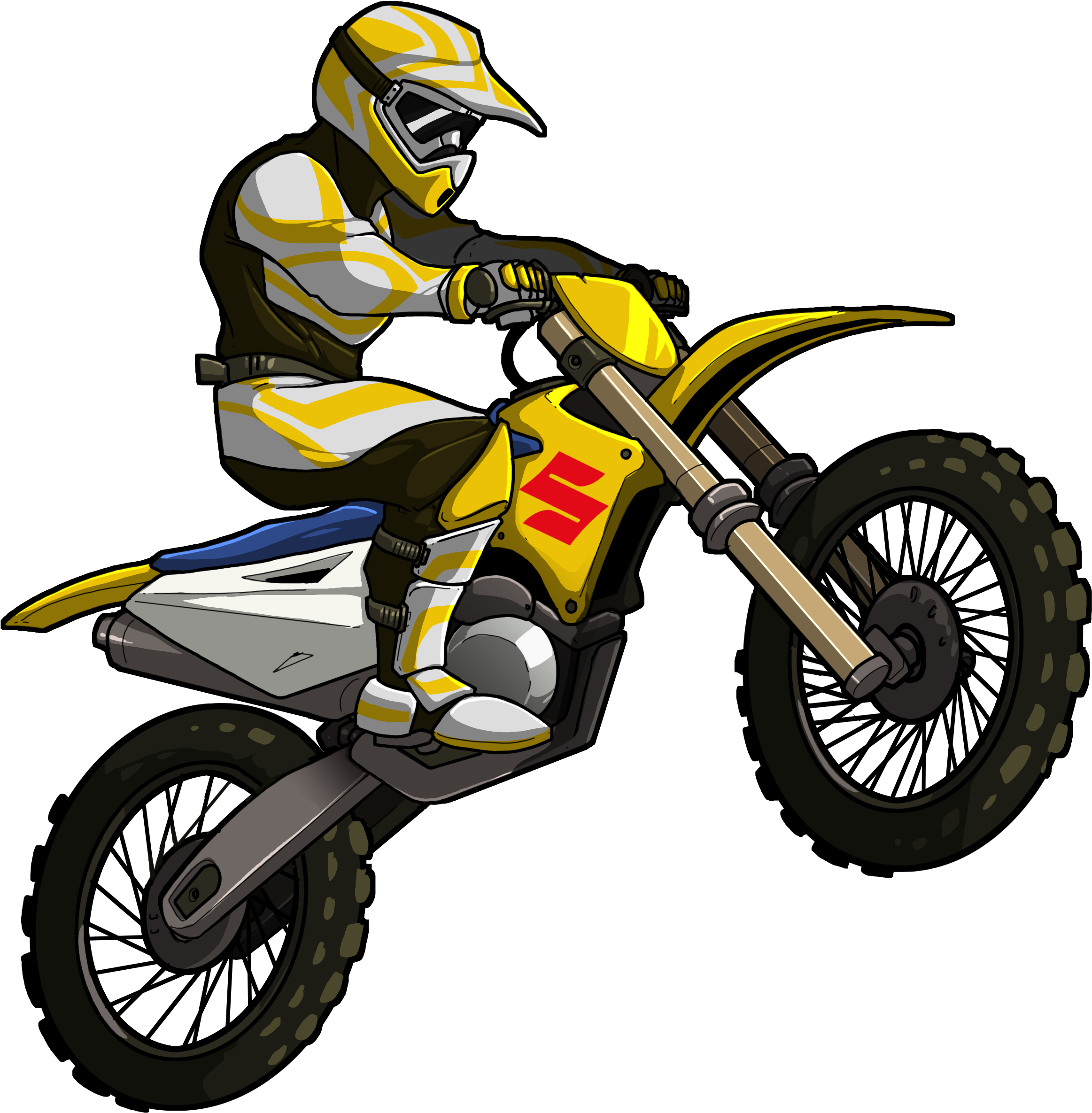 Motocross Png Image - Png Motocross (2572x2500), Png Download