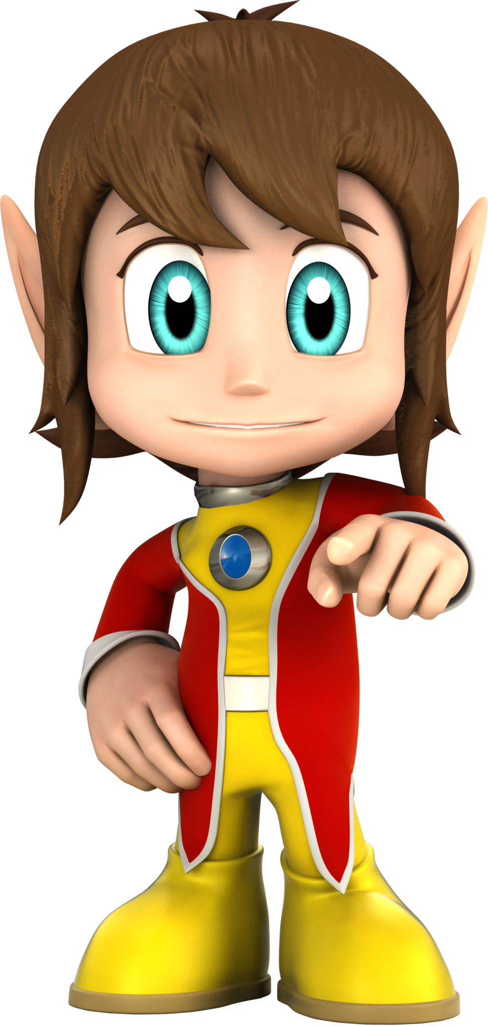 Alex Kidd - All Stars Racing Alex Kidd (242x508), Png Download