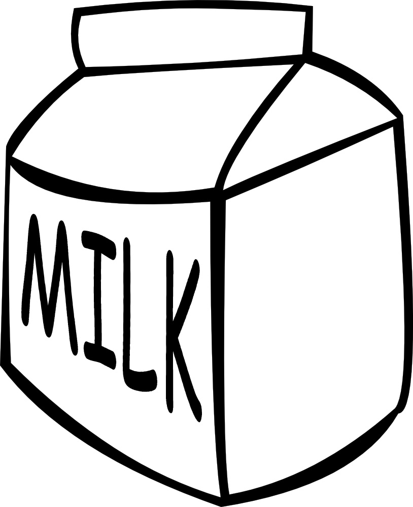 Png Freeuse Library Cereal And Clip Art Panda Free - Milk Carton Clip Art (654x800), Png Download