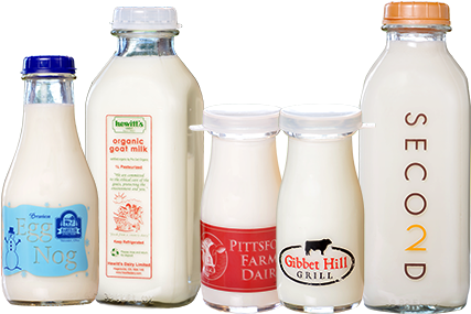 Header-milkbottles - Leche En Envase De Vidrio (449x300), Png Download