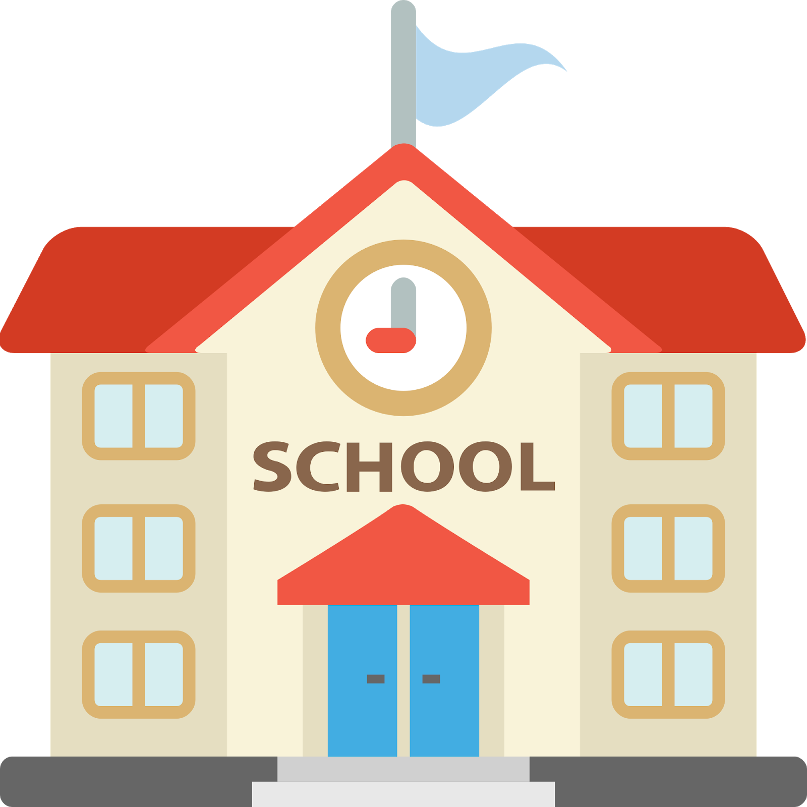 Community Facilities Survey - School Clipart Png (1600x1600), Png Download