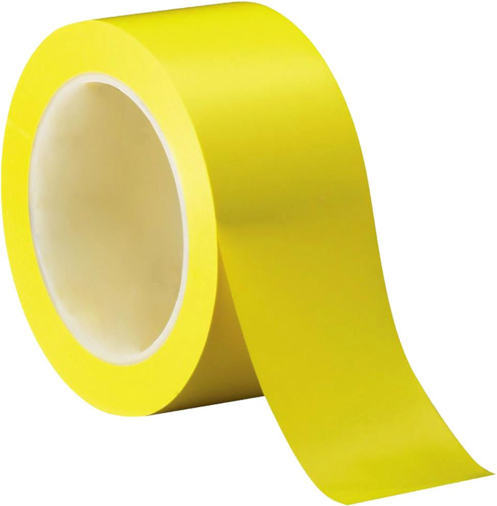 Download 48mm X 914m Freezer Yellow Tape Floor Marking Tape 2 Yellow Full Size PNG Image
