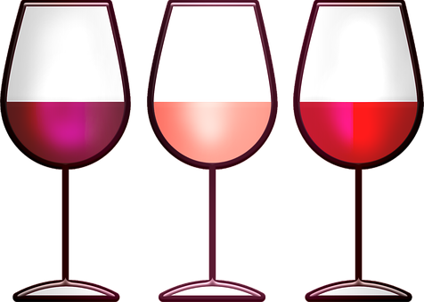 Wine, Red, White, Blush, Glass, Drink - Wine (476x340), Png Download