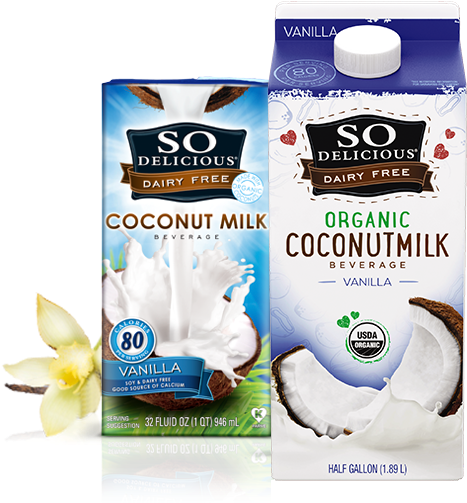 This Delicious Beverage Goes Great On Cereal, In Coffee, - So Delicious Coconut Milk (480x510), Png Download