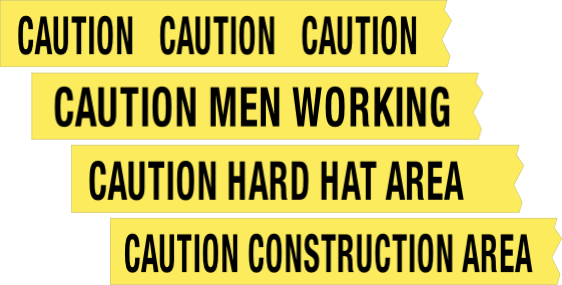 Barricade Ribbon - Seton Reflective Pedestrian Crossing Signs-caution (500x254), Png Download