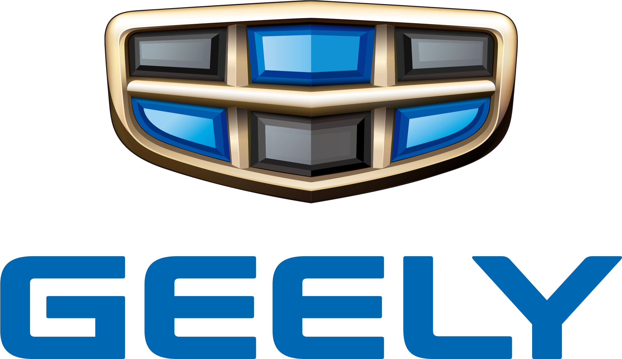 Logo - Geely Car Logo (601x412), Png Download