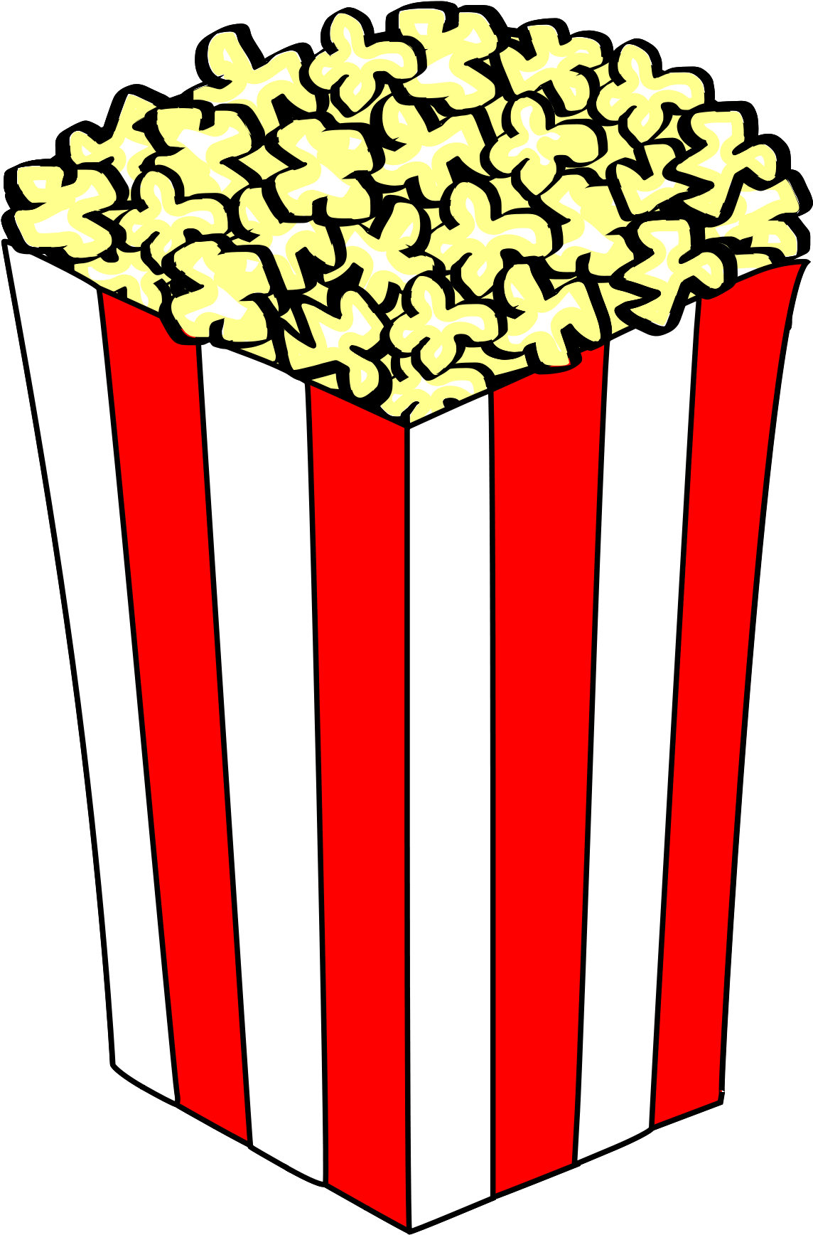 Clipart - Popcorn Clipart (1143x1735), Png Download