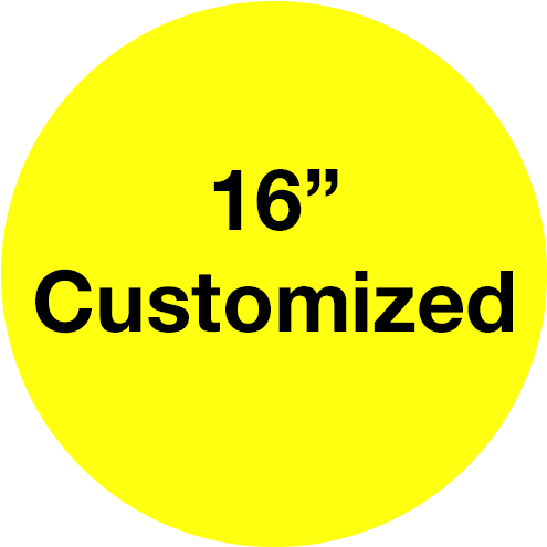 16" Custom Yellow Safety Floor Stickers, Circle - Floor Marking Tape (700x500), Png Download