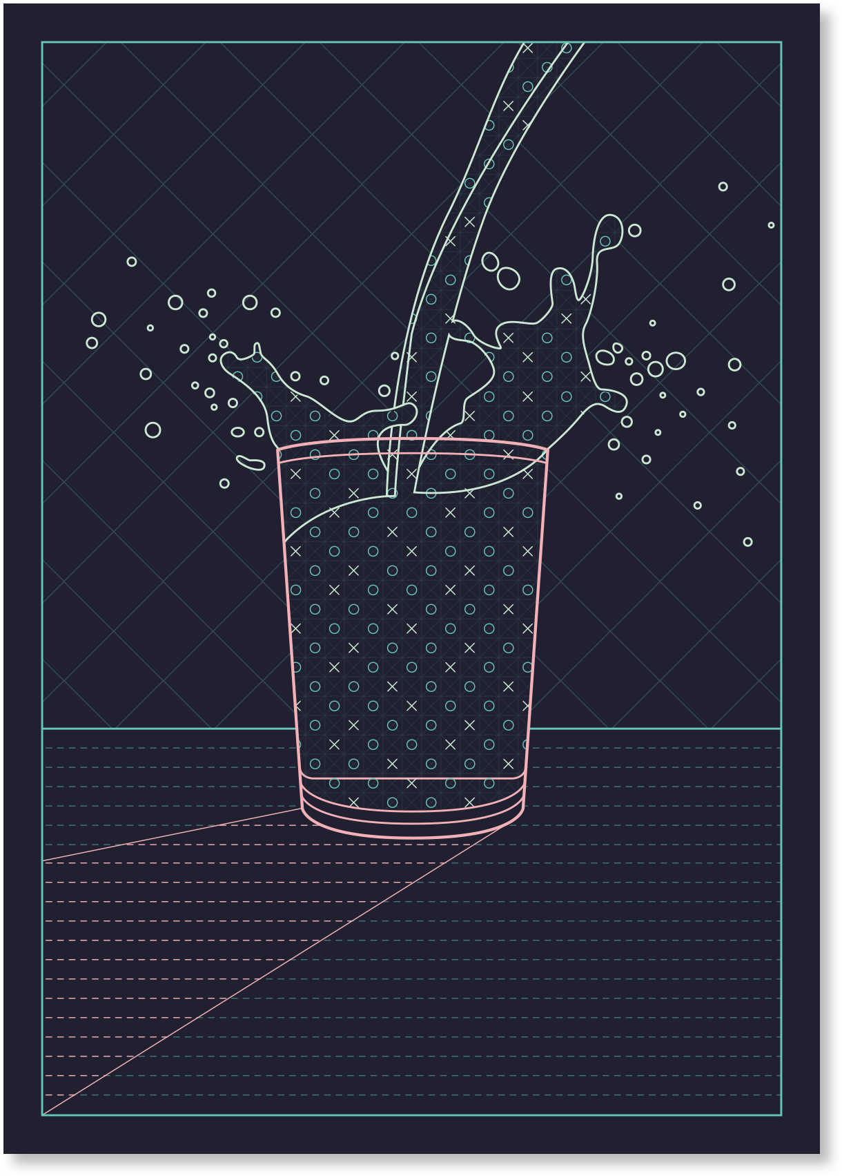 Milk Cafe Inspired Print - Design Patent (2000x2000), Png Download