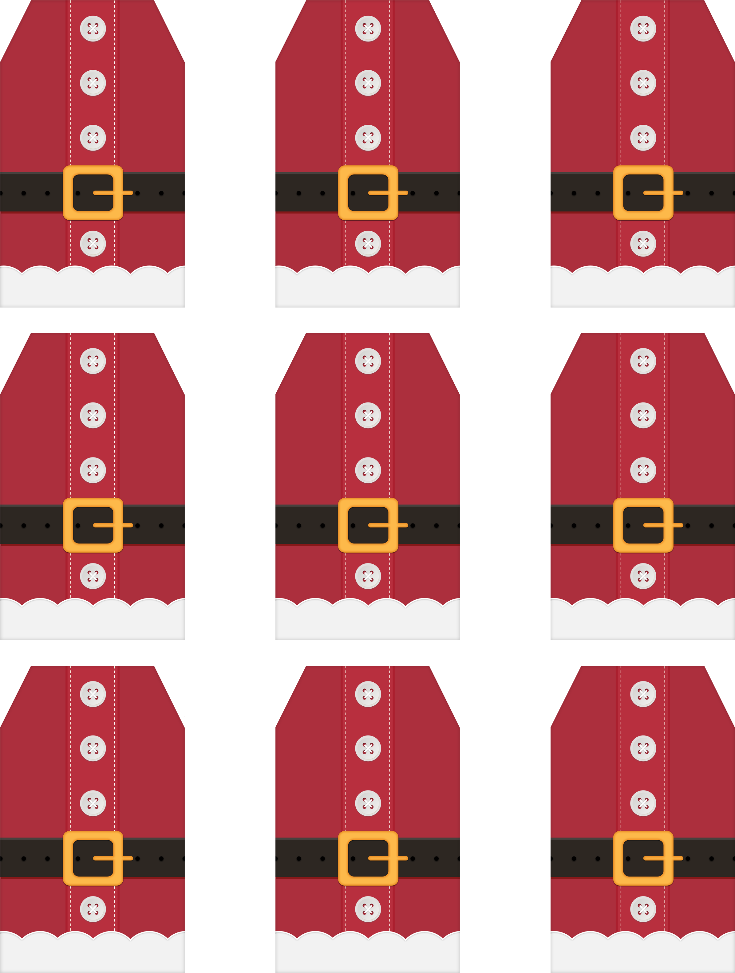 Free Printable Santa Suit Holiday Gift Tags A Gift - Free Printable Christmas Tags Templates (2550x3300), Png Download