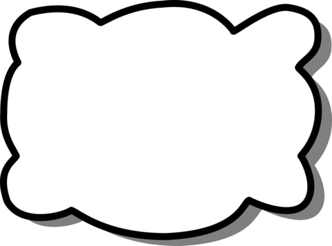 Click To See Printable Version Of Speech Bubble Photo - Bubble Template (480x356), Png Download