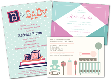 Baby Shower Invitations - Email (450x300), Png Download