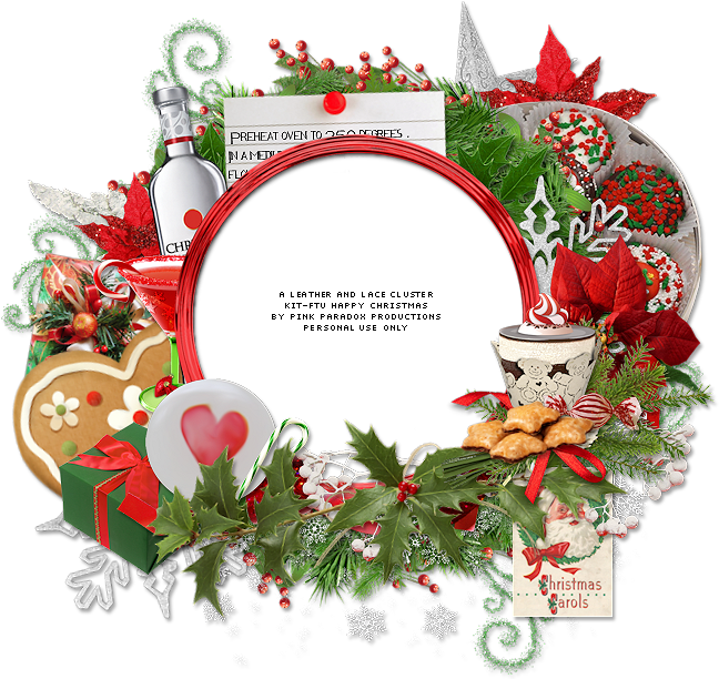 Happy Christmas Tag And Free Cluster Frame Christmas - Gift Basket Drop Shipping Lf-w (650x650), Png Download