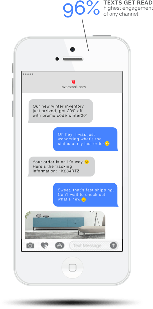 Mobile Phone Displayed Shows Text Messages Get Read - Phone With Texts (535x1011), Png Download