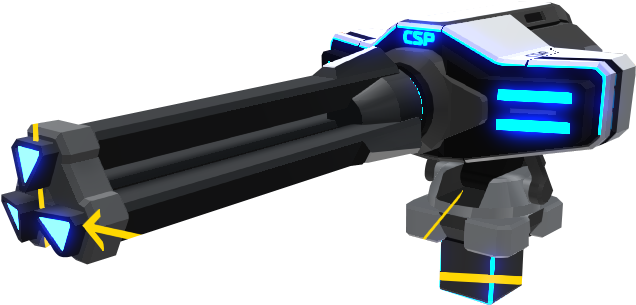 Chaingun - Laser Chain Gun (661x312), Png Download
