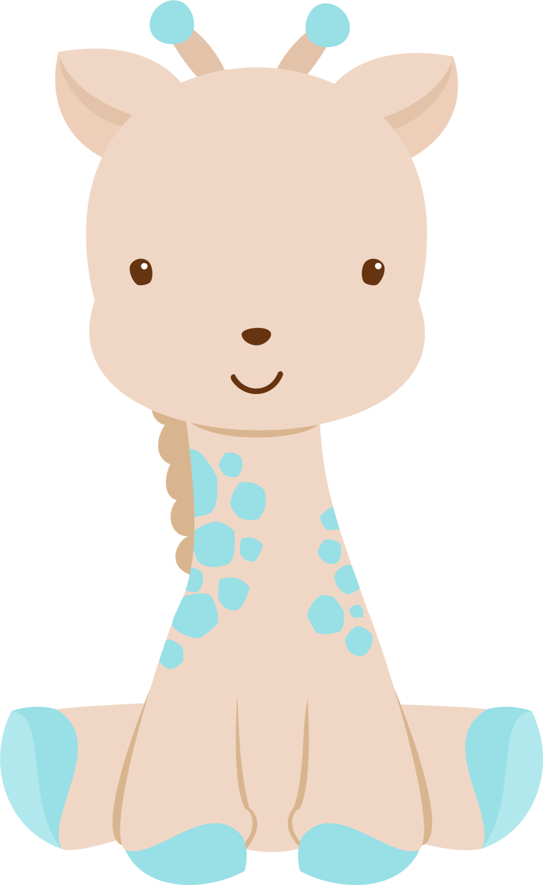 Clipart Baby Watercolor - Zoo Clipart Baby Shower (1080x1760), Png Download