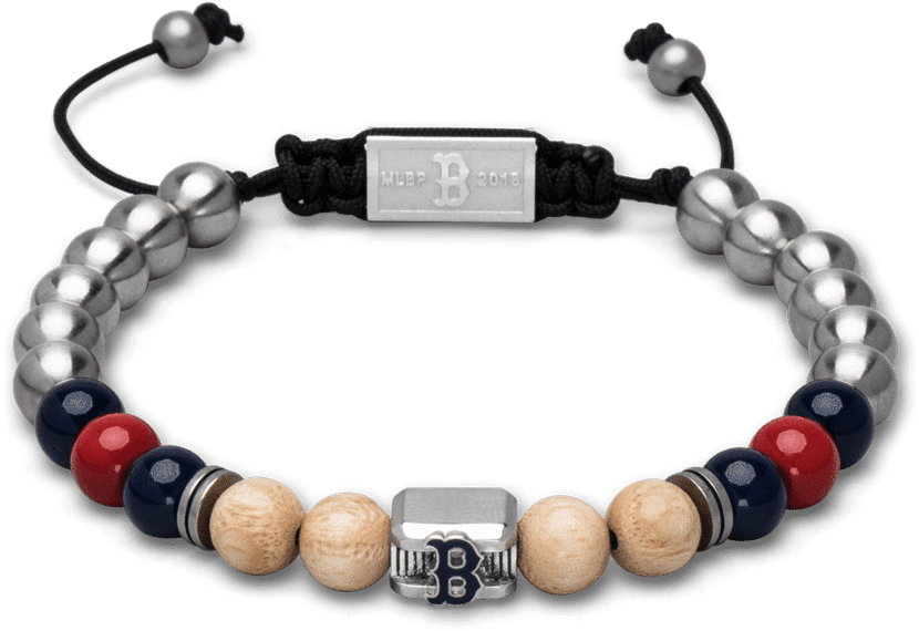 Boston Red Sox™ Square Macrame Bracelet 8mm - Boston (480x480), Png Download