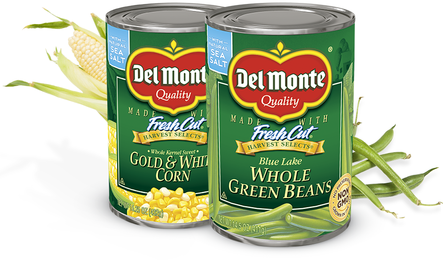 Harvest Selects Vegetables - Del Monte Fresh Cut Whole Greens Beans, Blue Lake - (900x528), Png Download