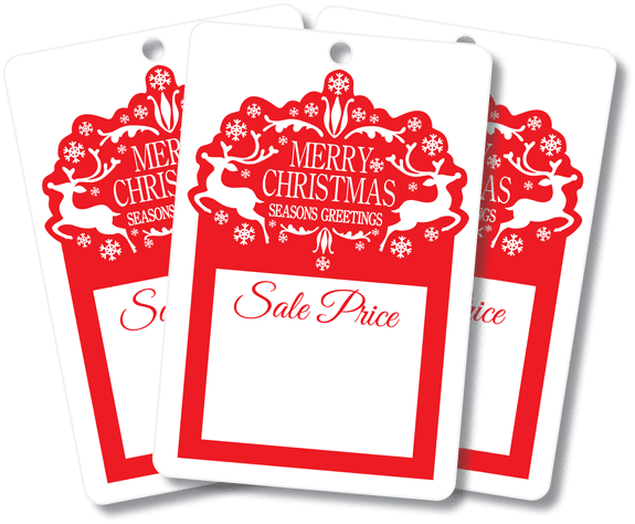 Christmas Sale Gift Tag Labels, Vector, Pdf And Free - Christmas Label Png (593x500), Png Download
