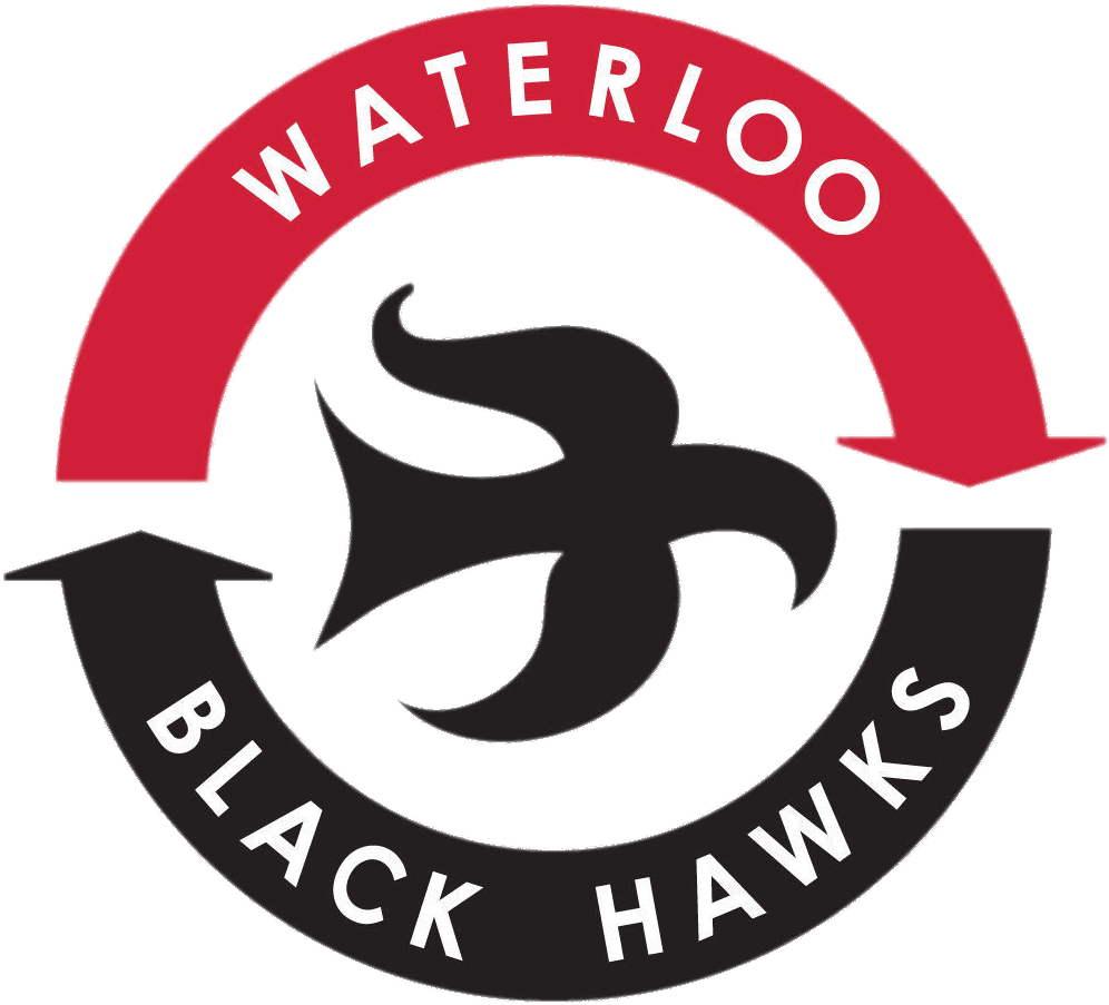 Waterloo Black Hawks Logo - Waterloo Black Hawks (1033x953), Png Download