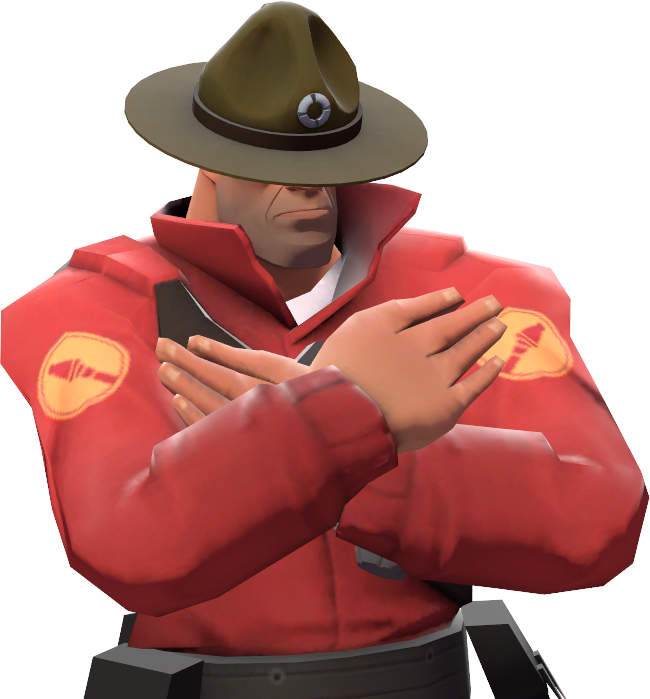 Sergeant's Drill Hat - Full Metal Jacket Tf2 (650x699), Png Download