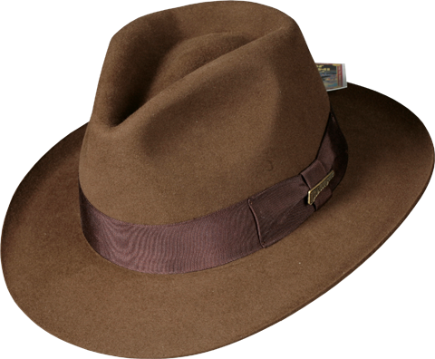 Indiana Jones Fedora Apparel - Indiana Jones Hat Png (480x396), Png Download