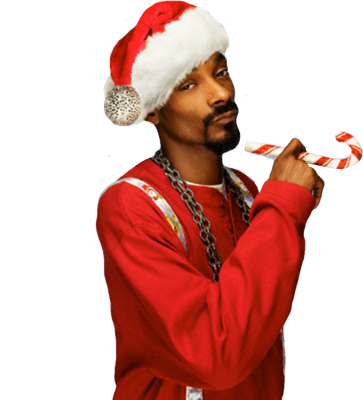 Snoop Dogg Png - Snoop Dogg Santa Gif (363x400), Png Download