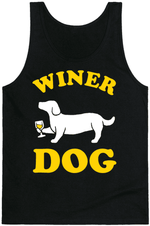 Winer Dog Tank Top - Winer Dog T-shirt: Funny T-shirt Drinking T Shirts, (484x484), Png Download