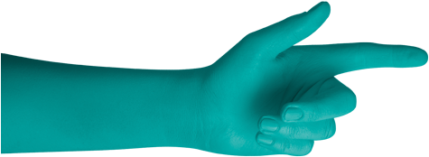 Hand-pointing - Latex (500x267), Png Download