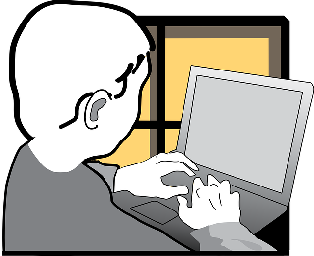 Boy Working On Laptop Png (640x523), Png Download