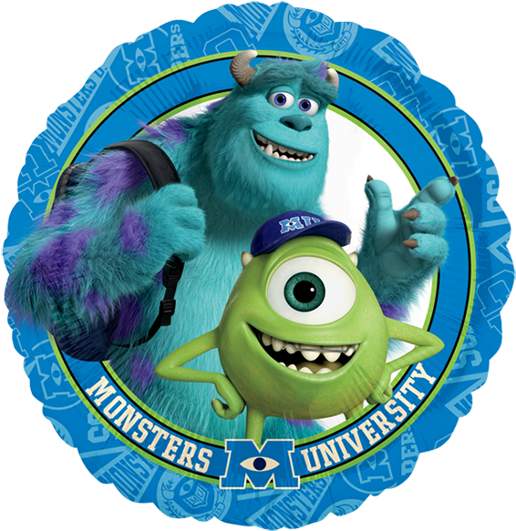 Monster University Baby Mike Png Download - 18" Monsters University Group Foil Balloon (600x600), Png Download