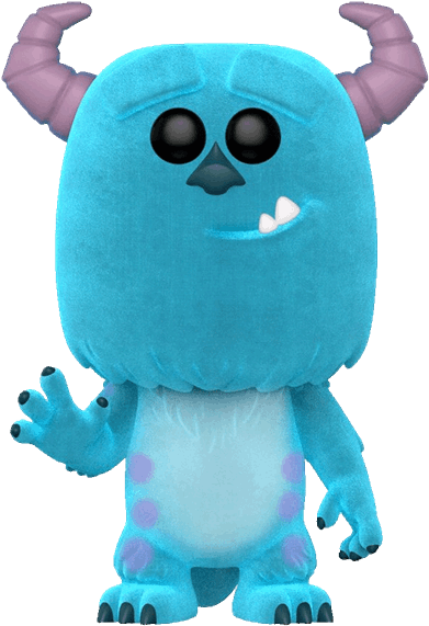 Sulley Flocked Pop Vinyl Figure - Flocked Sulley Pop (600x600), Png Download