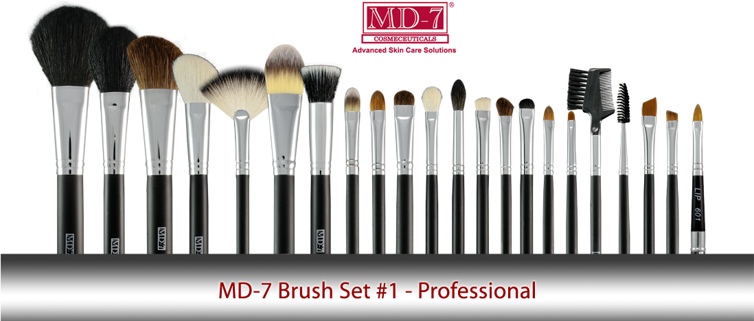 Professional Makeup Brush Set - Professional Makeup Brush (1097x480), Png Download