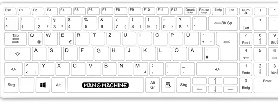 Shade Man Machine Logo Hygienic Waterproof Keyboards - Number (560x259), Png Download