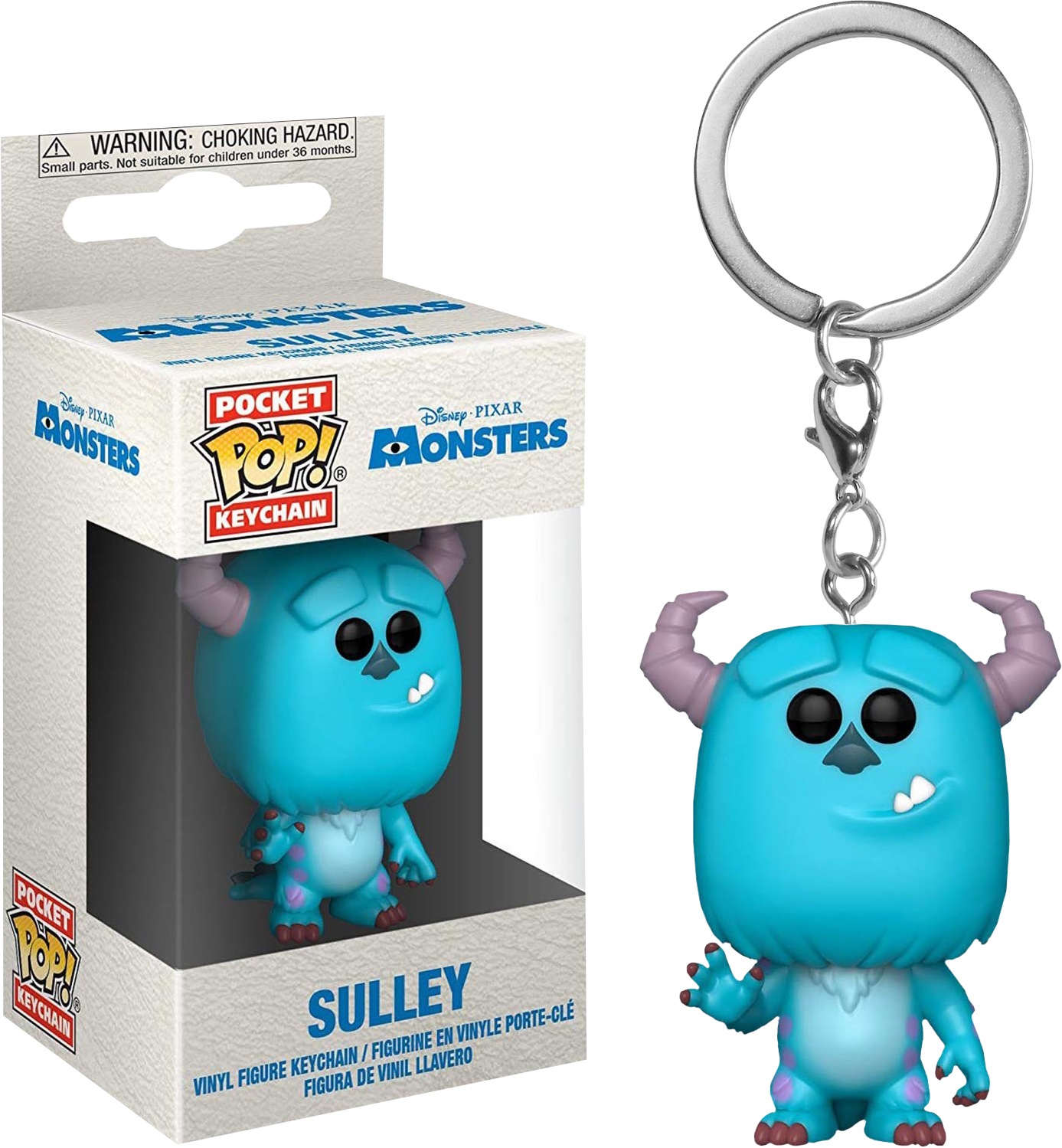 Monsters - Monsters Inc Pocket Pop Keychain (1387x1499), Png Download