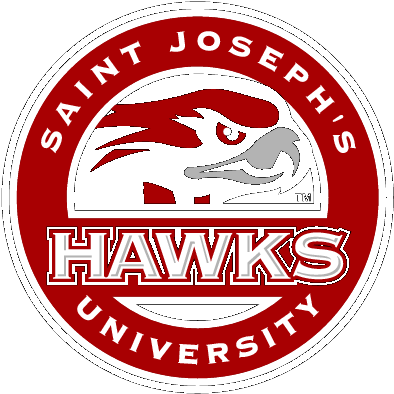 Saint Joseph S Hawks - Saint Joseph's University (412x412), Png Download